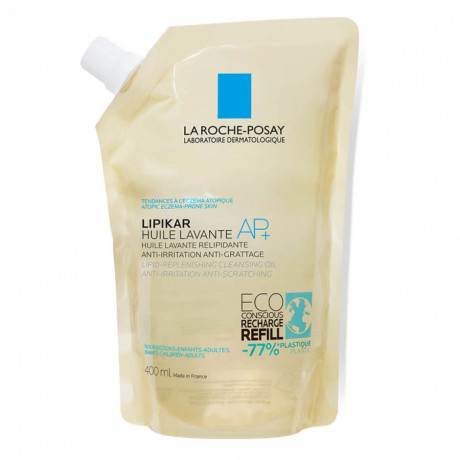 LA ROCHE POSAY LIPIKAR HUILE LAVANTE AP+ ECO RECHARGE RELIPIDANTE ANTI-GRATTAGE 400ML LA ROCHE POSAY LIPIKAR HUILE LAVANTE AP+ ECO RECHARGE RELIPIDANTE ANTI-GRATTAGE 400ML