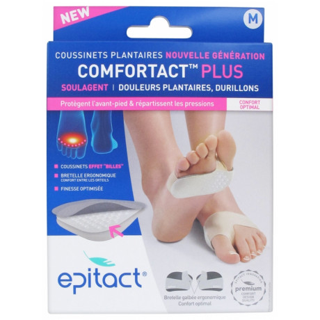 EPITACT COUSSINETS PLANTAIRES NOUVELLE GÉNÉRATION COMFORTACT PLUS 1 PAIRE - TAILLE : TAILLE M 39-41