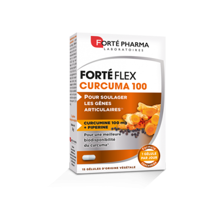 FORTE FLEX CURCUMA 100 15 GELULES FORTE FLEX CURCUMA 100 15 GELULES