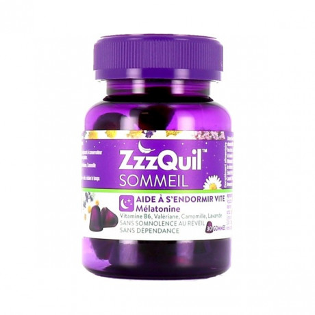 ZzzQuil Sommeil Mélatonine 30 Gommes à mâcher ZzzQuil Sommeil Mélatonine 30 Gommes à mâcher
