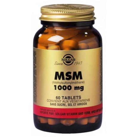 SOLGAR MSM 1000 MG 60 COMPRIMÉS