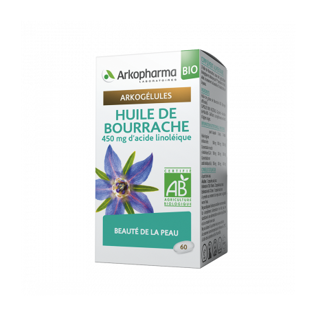 ARKOGÉLULES BIO HUILE DE BOURRACHE 60 CAPSULES ARKOGÉLULES BIO HUILE DE BOURRACHE 60 CAPSULES