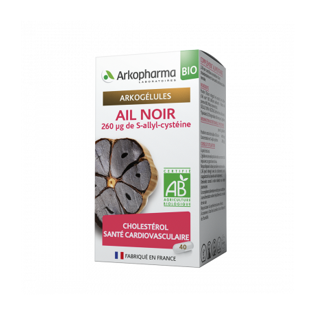 ARKOGÉLULES AIL NOIR BIO 40 GÉLULES ARKOGÉLULES AIL NOIR BIO 40 GÉLULES