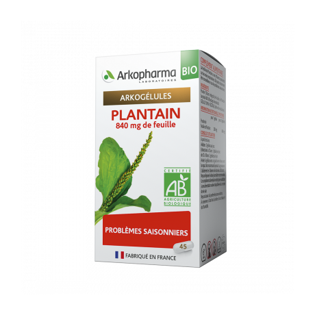 ARKOGÉLULES® BIO PLANTAIN 45 GELULES