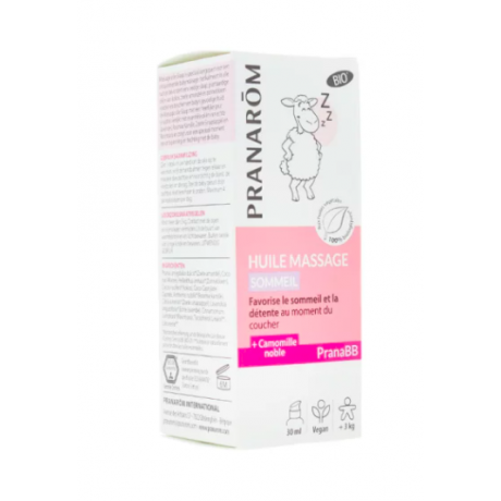 Pranarôm PranaBB Huile Massage Sommeil Bio Pompe 30ml