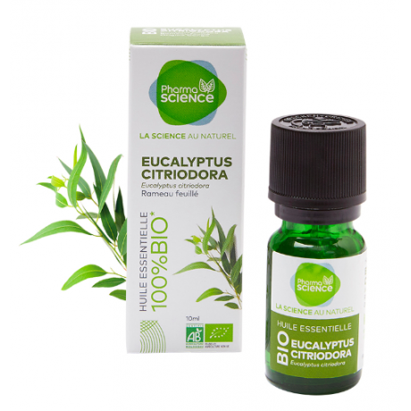 PHARMASCIENCE HUILE ESSENTIELLE EUCALYPTUS CITRIODORA BIO 10ML PHARMASCIENCE HUILE ESSENTIELLE EUCALYPTUS CITRIODORA BIO 10ML
