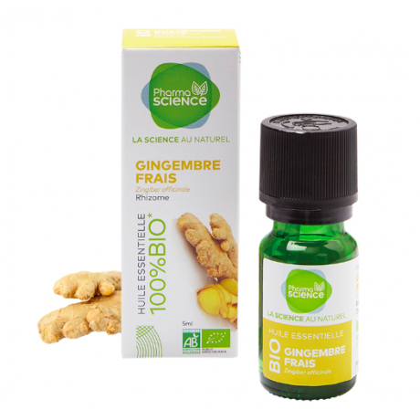 PHARMASCIENCE HUILE ESSENTIELLE GINGEMBRE FRAIS BIO 5ML PHARMASCIENCE HUILE ESSENTIELLE GINGEMBRE FRAIS BIO 5ML