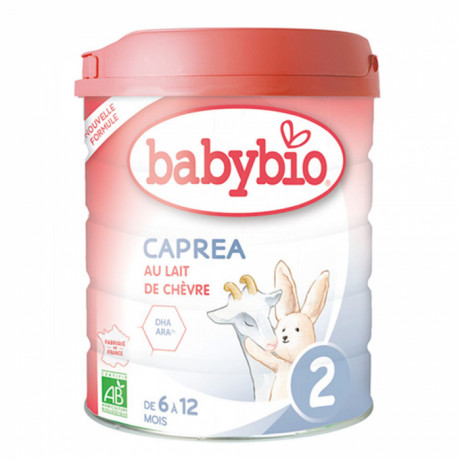 BABYBIO CAPREA 2ème Age 6 à 12 mois LAIT BIO 800G