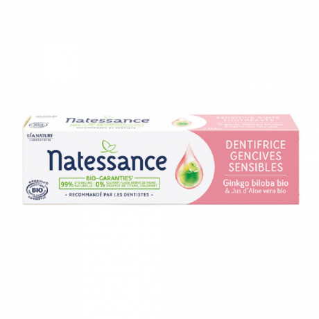 NATESSANCE DENTIFRICE GENCIVES SENSIBLES BIO 75ML NATESSANCE DENTIFRICE GENCIVES SENSIBLES BIO 75ML
