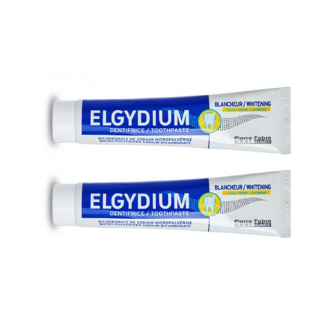 ELGYDIUM DENTIFRICE BLANCHEUR CITRON 2X75ML ELGYDIUM DENTIFRICE BLANCHEUR CITRON 2X75ML