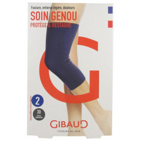 Gibaud Soin Genou Genouillère Bleue - Taille : Taille 2