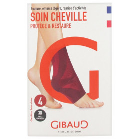 Gibaud Soin Cheville Chevillère Rouge - Taille : Taille 4