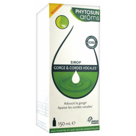 Phytosun Arôms Sirop Gorge & Cordes Vocales 150 ml Phytosun Arôms Sirop Gorge & Cordes Vocales 150 ml