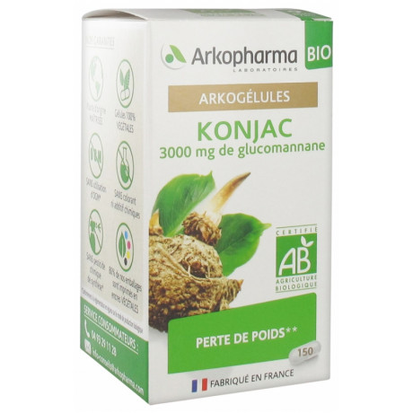 Arkopharma Arkogélules Konjac Bio 150 Gélules Arkopharma Arkogélules Konjac Bio 150 Gélules