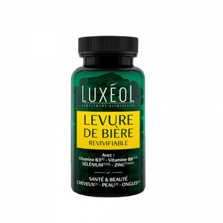 LUXEOL LEVURE DE BIERE REVIVIFIABLE boite de 90 gélules LUXEOL LEVURE DE BIERE REVIVIFIABLE boite de 90 gélules