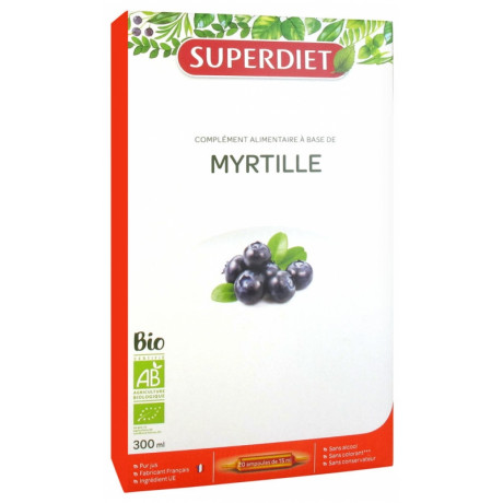 SuperDiet Myrtille Bio 20 Ampoules