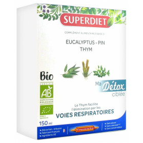 SuperDiet Ma Détox Ciblée Voies Respiratoires Bio 10 Ampoules