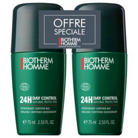 Biotherm Homme Day Control Natural Protect 24H Roll-On Lot de 2 x 75 ml