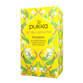 PUKKA thés or de curcuma BIO 20 sachets de tisane