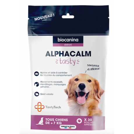 Biocanina Alphacalm Tasty chien 30 bouchées appétentes Biocanina Alphacalm Tasty chien 30 bouchées appétentes