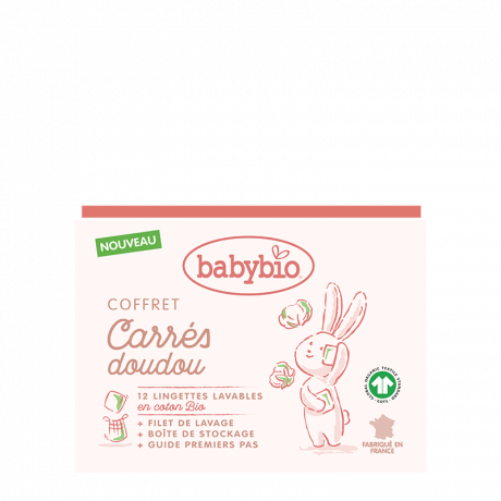 Babybio coffret carrés doudou coton bio 12 lingettes lavables Babybio coffret carrés doudou coton bio 12 lingettes lavables