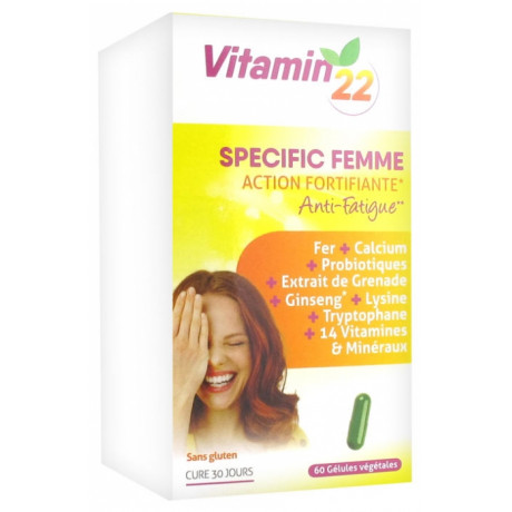 Vitamin'22 Specific Femme 60 Gélules Vitamin'22 Specific Femme 60 Gélules