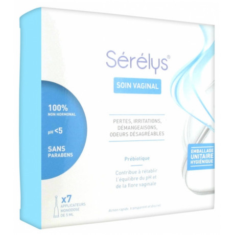 Sérélys Soin Vaginal 7 Applicateurs Monodose de 5 ml Sérélys Soin Vaginal 7 Applicateurs Monodose de 5 ml