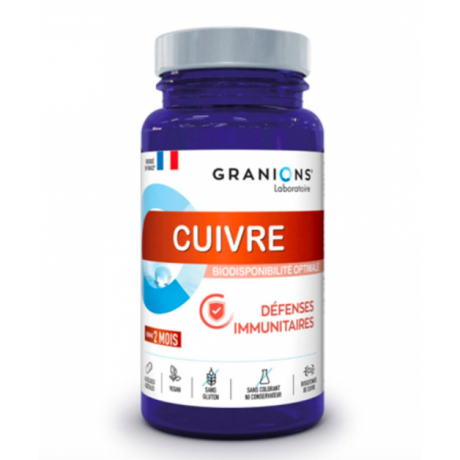 GRANIONS cuivre 60 gélules GRANIONS cuivre 60 gélules