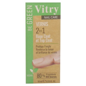 Vitry Nail Care Vernis 2en1 Base Coat et Top Coat 10 ml