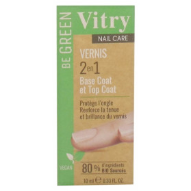 Vitry Nail Care Vernis 2en1 Base Coat et Top Coat 10 ml