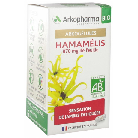 Arkopharma Arkogélules Hamamélis Bio 150 Gélules