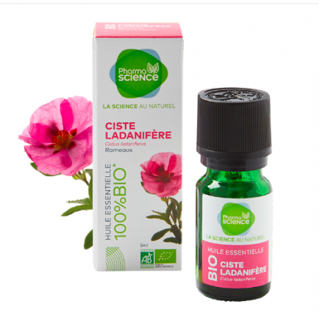 Pharmascience huile essentielle de ciste ladanifere bio 5ml Pharmascience huile essentielle de ciste ladanifere bio 5ml