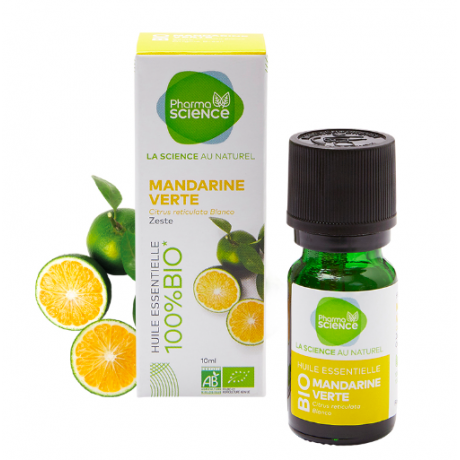 Pharmascience Huile Essentielle de mandarine verte bio 10ml Pharmascience Huile Essentielle de mandarine verte bio 10ml