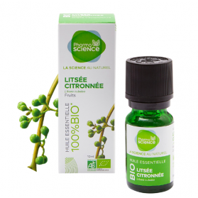 Pharmascience Huile essentielle de Litsée citronnée bio 10ml