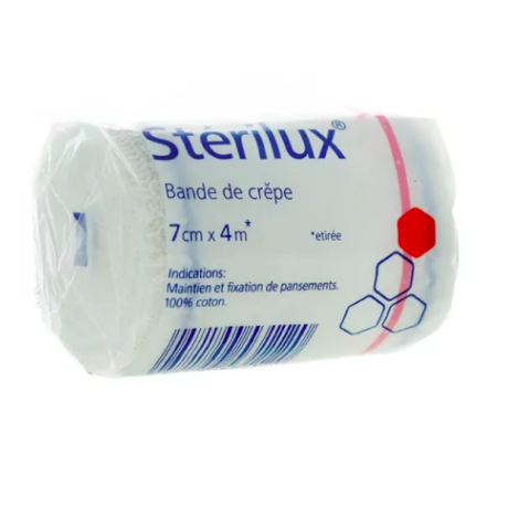Stérilux bande de crêpe 7CMX4M Stérilux bande de crêpe 7CMX4M