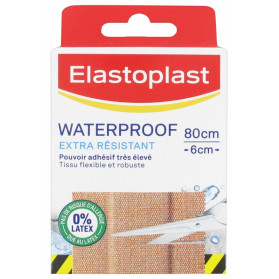 Elastoplast Pansement Extra Résistant Waterproof 8 Bandes de 10 cm x 6 cm