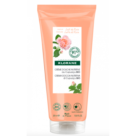 Klorane crème de douche au lait de rose 200ml Klorane crème de douche au lait de rose 200ml