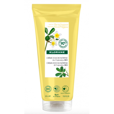 Klorane crème de douche parfum fleur de frangipanier 200mlml Klorane crème de douche parfum fleur de frangipanier 200mlml