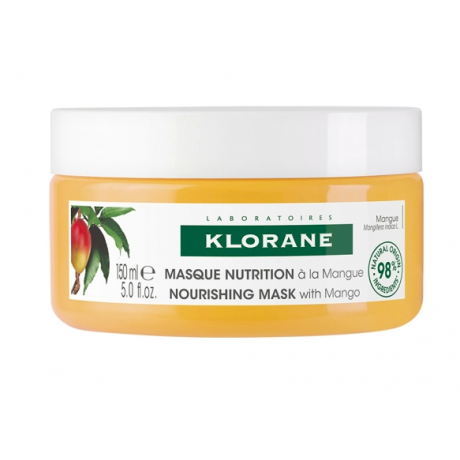 Klorane masque nutrition à la mangue 150ml Klorane masque nutrition à la mangue 150ml