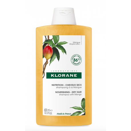 Klorane shampooing nutrition à la mangue 400ml Klorane shampooing nutrition à la mangue 400ml