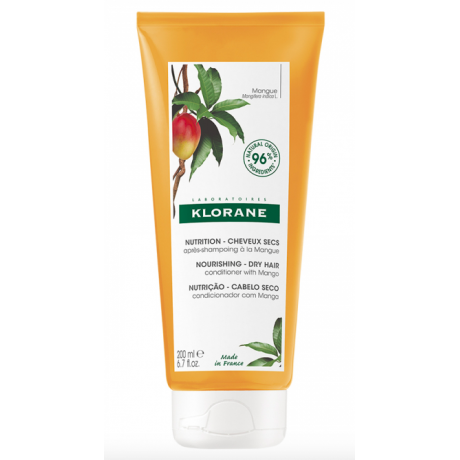 Klorane baume nutrition après-shampooing à la mangue 200ml Klorane baume nutrition après-shampooing à la mangue 200ml