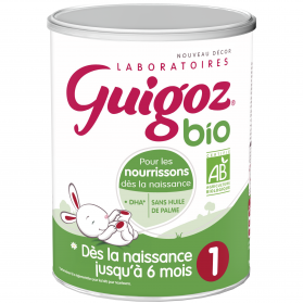 Guigoz Bio 1 Dès la Naissance Lait Infantile 1er Âge en Poudre de 0 à 6 Mois 800 g