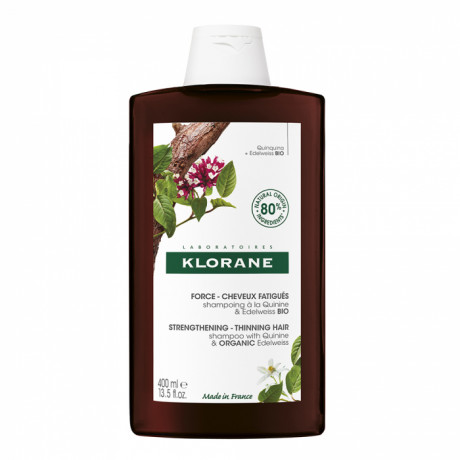 Klorane shampooing à la quinine & Edelweiss BIO 400ml Klorane shampooing à la quinine & Edelweiss BIO 400ml
