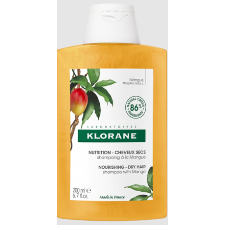 Klorane shampooing nutritif beurre de mangue 200ml Klorane shampooing nutritif beurre de mangue 200ml