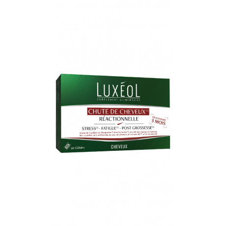Luxeol chute de cheveux réactionnelle 90 gélules Luxeol chute de cheveux réactionnelle 90 gélules