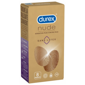 Durex Nude Sans Latex 8 Préservatifs