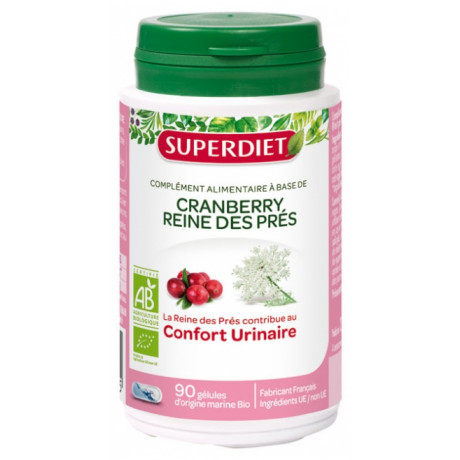 Super Diet Cranberry et Reine des Prés Bio 90 Gélules Super Diet Cranberry et Reine des Prés Bio 90 Gélules