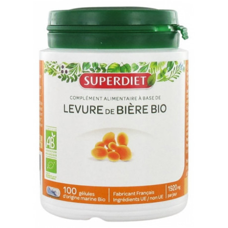 Super Diet Levure de Bière Bio 100 Gélules Super Diet Levure de Bière Bio 100 Gélules