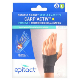 Epitact Orthèse Poignet Souple d'Activité Carp'Activ Main Droite - Taille : Taille L