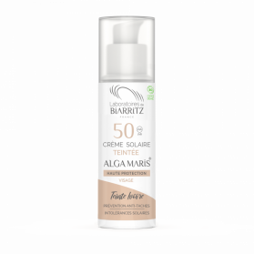 ALGA MARIS crème solaire visage teintée SPF50 BIO teinte ivoire 50ml